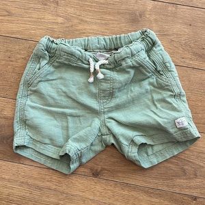kids h&m green shorts